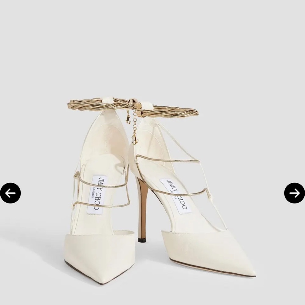 Jimmy Choo Ivory Strappy Heels